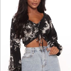 Never Worn Fashion Nova Perfect Time Tie Dye Crop Top